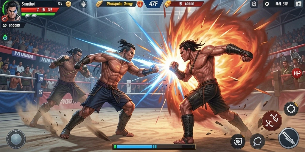 Gameplay mendebarkan di 47F dengan tampilan pertarungan spektakuler.