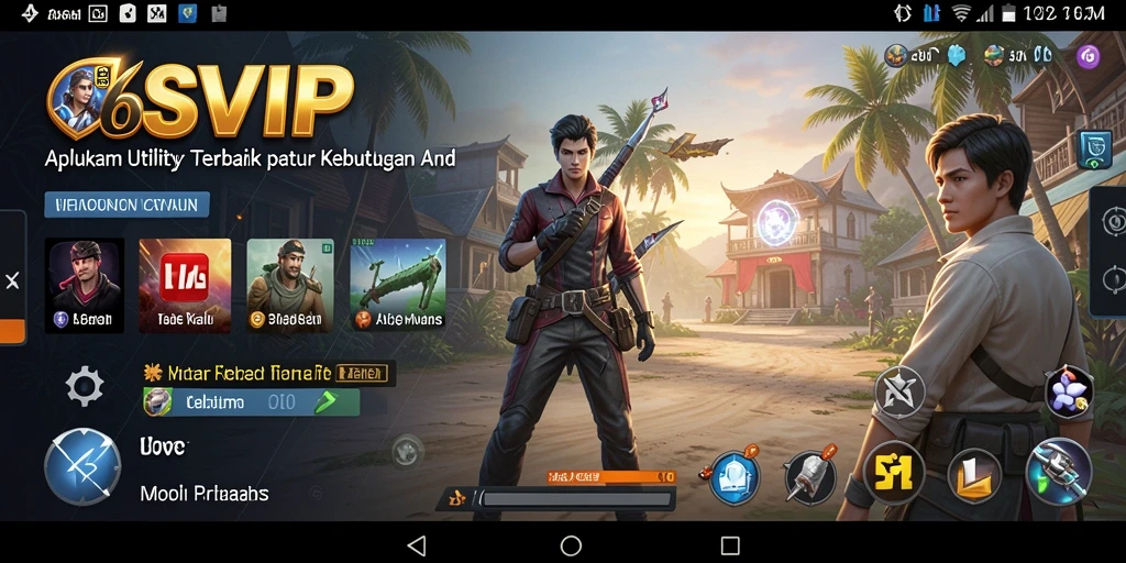 Screenshot utama 6SVIP menampilkan fitur pengingat dan manajemen tugas yang efisien.