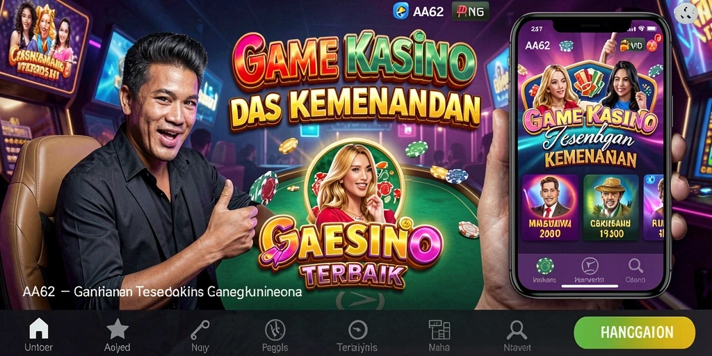 Tampilan permainan Kasino yang menarik di AA62.