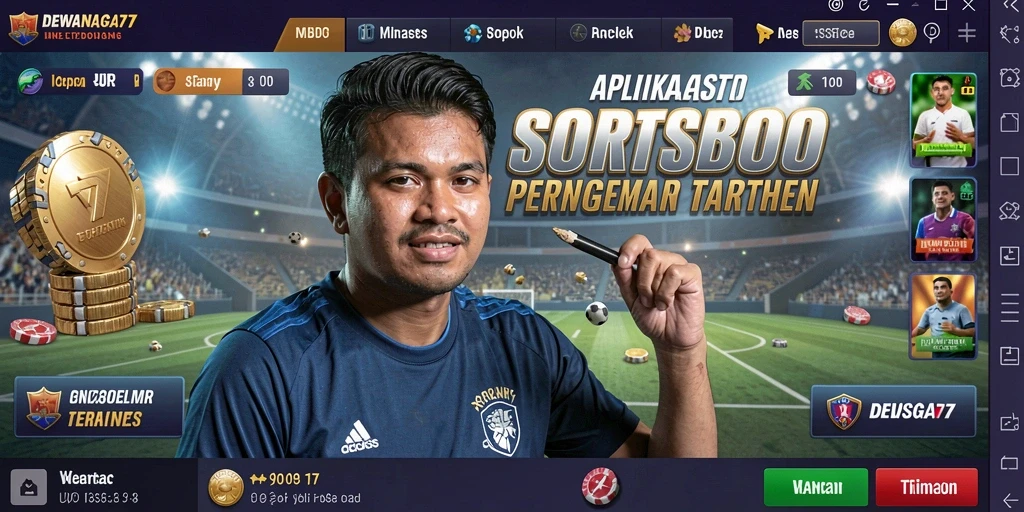 Tampilan utama DEWANAGA77 dengan berbagai pilihan taruhan olahraga.