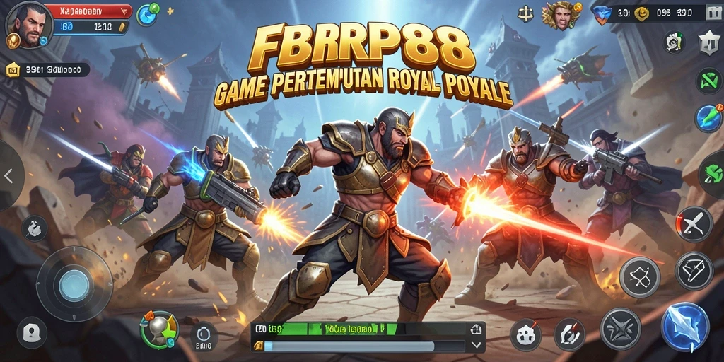 Screenshot gameplay FBRP88 menampilkan aksi pertempuran yang mendebarkan.