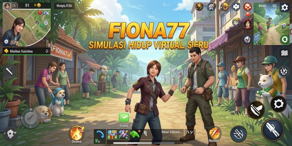 Tampilan menarik dari gameplay FIONA77 yang menunjukkan interaksi karakter.