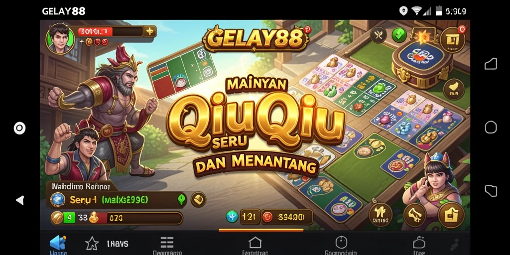 Tangkapan layar gameplay QiuQiu yang seru