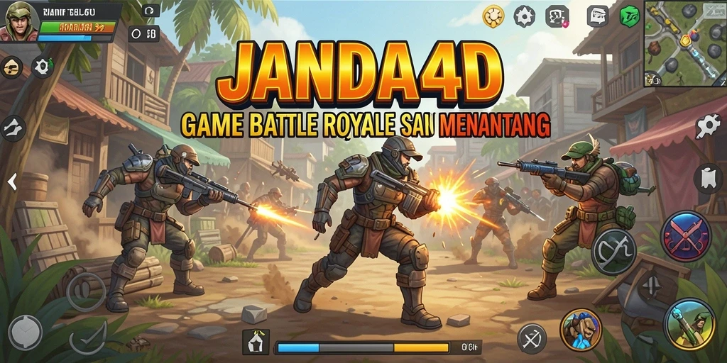 Screenshot gameplay JANDA4D yang intens dan seru.