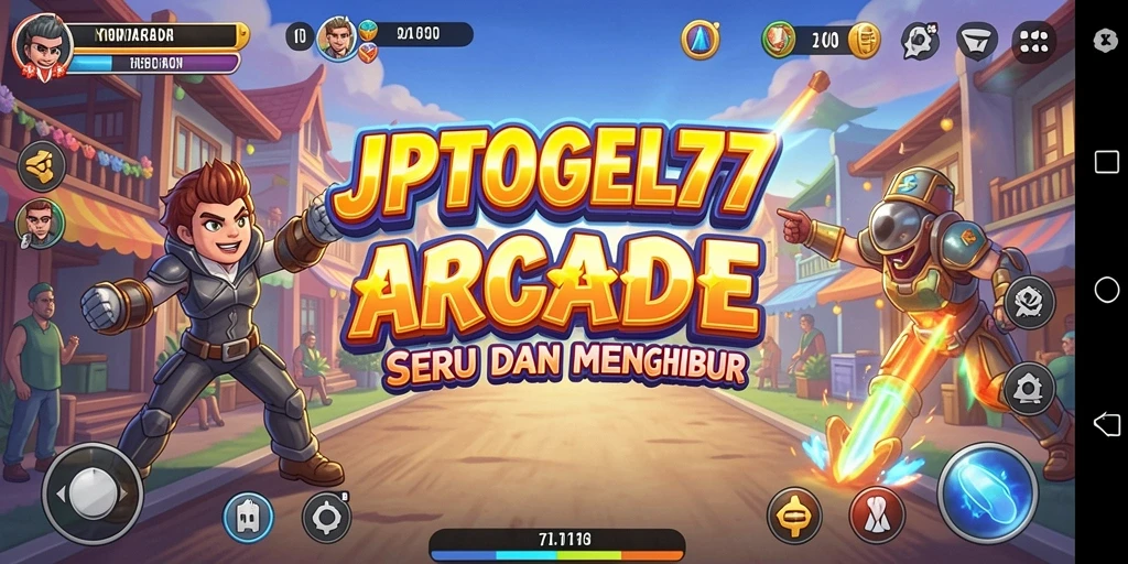Tampilan gameplay seru dari JPTOGEL77 yang penuh warna.