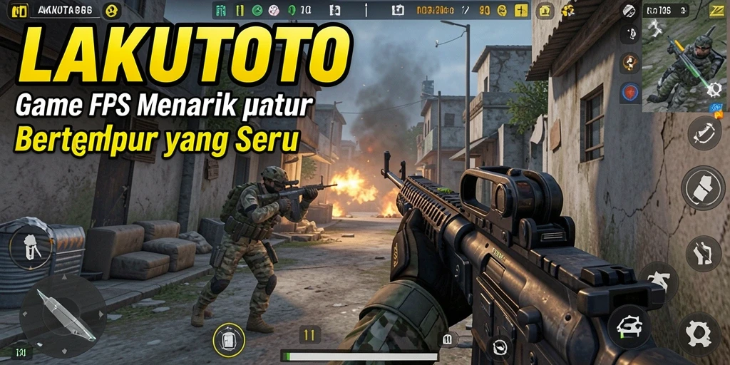 Screenshot utama menampilkan pertempuran intens di LAKUTOTO.
