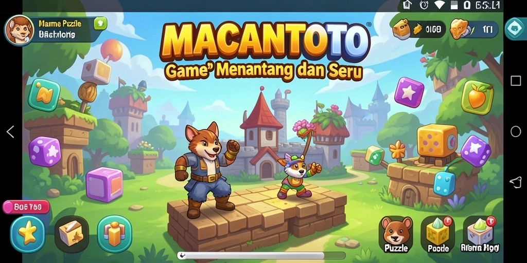 Tampilan menarik dari gameplay puzzle yang seru dan menantang.