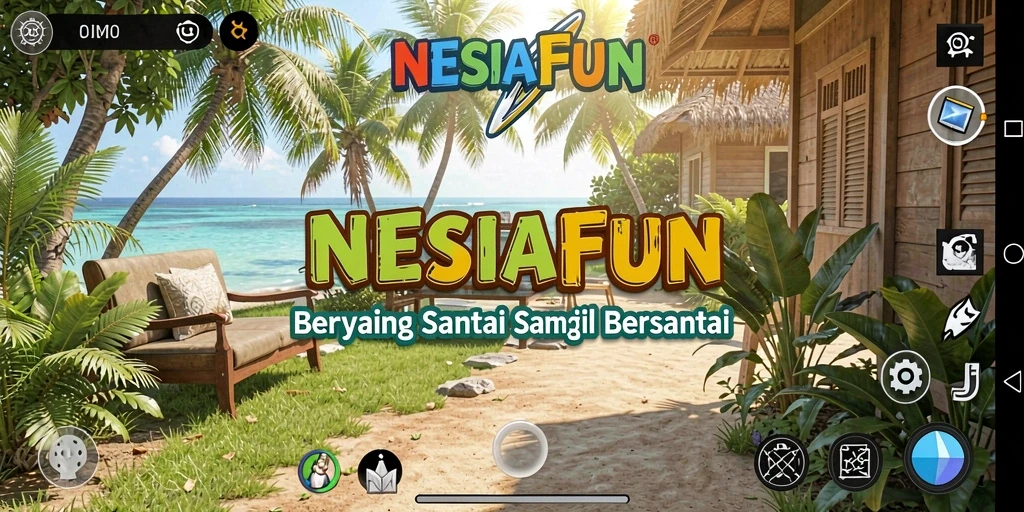 Screenshot gameplay NESIAFUN menampilkan momen menyenangkan dan berwarna-warni.