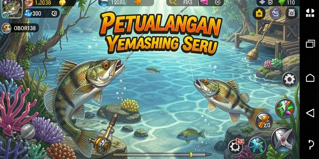 Tampilan gameplay OBOR138 dengan pengalaman memancing yang menakjubkan.