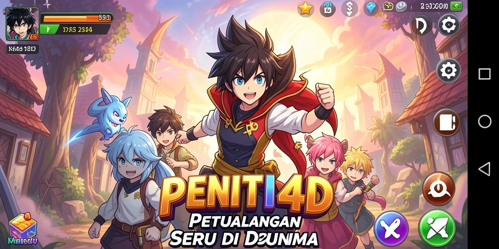Menampilkan aksi mendebarkan dalam game Anime PENITI4D.