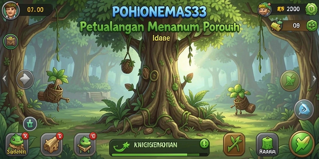 Menampilkan gameplay yang seru dan santai dalam POHONEMAS33.