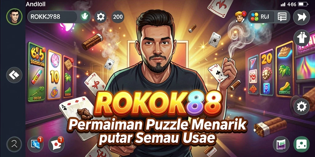 Tampilan gameplay ROKOK88 yang menarik dan penuh tantangan Puzzle.