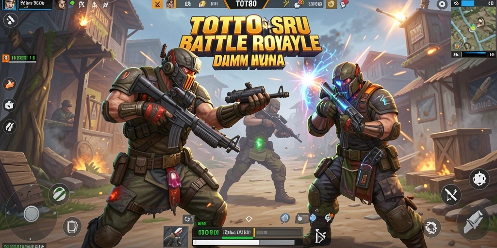 Tangkapan layar gameplay aksi seru dalam TOTO80 Battle Royale.