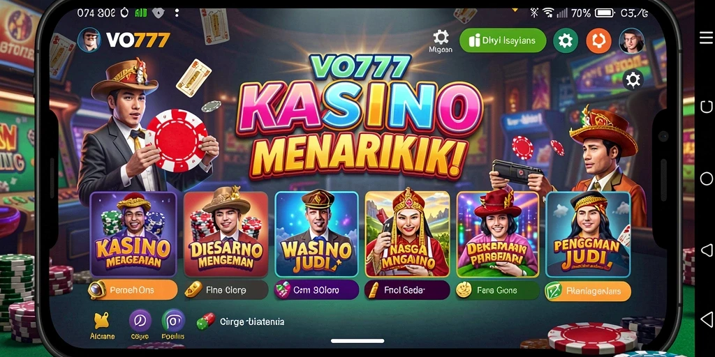 Tampilan menarik gameplay Kasino di VO777 yang mengasyikkan.