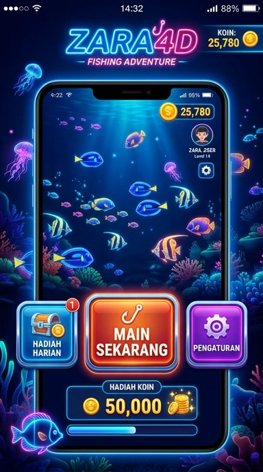 Screenshot aplikasi zara4d yang menampilkan antarmuka pengguna yang ramah.